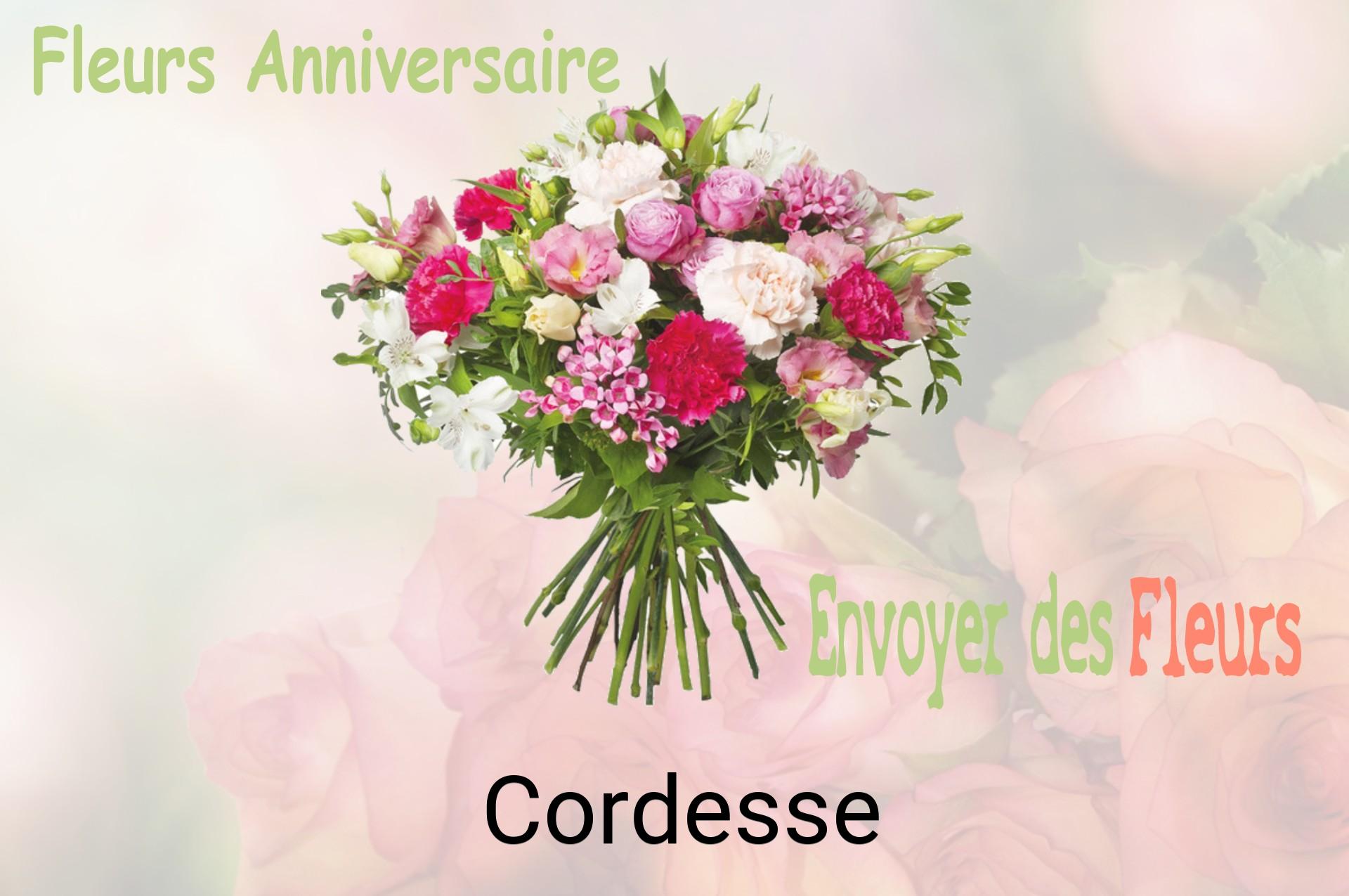 Bouquet de fleurs d’anniversaire livré à Cordesse