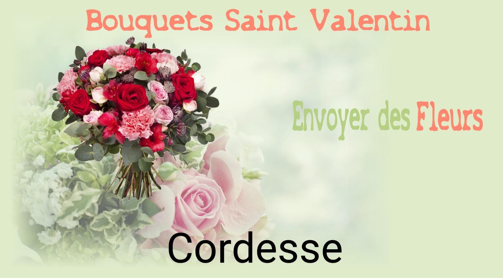 Roses de Saint-Valentin livrées à Cordesse
